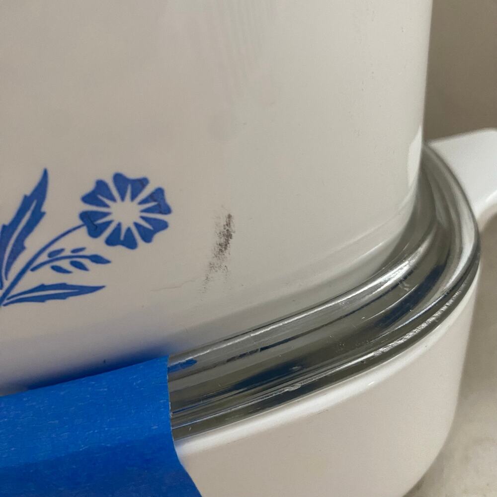Vintage Set of 3 CorningWare Blue Cornflower 1 Qt Casserole Dishes Glass Lids - Picture 3 of 4